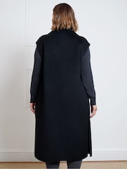 Live Unlimited Black Wool Blend Double Faced Sleeveless Coat - Image 2 of 3