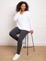 Live Unlimited Grey Curve Petite Jeggings - Image 1 of 3