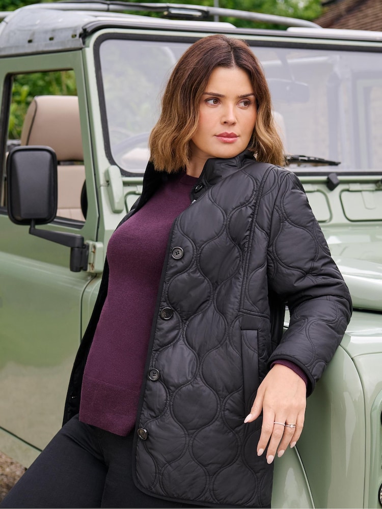 Live Unlimited Purple Scoop Neck Jumper - Image 6 of 6