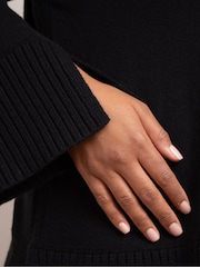 Live Unlimited Black V-Neck Swing Jumper - Image 4 of 4