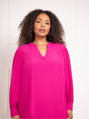 Live Unlimited Curve Bluse mit Ziernähten - Bild 1 von 4