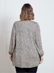 Live Unlimited Black Zebra Tunic With Keyhole Neck - Image 4 of 4