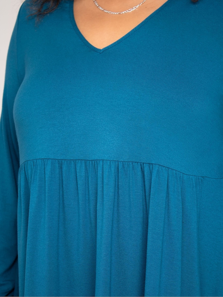 Live Unlimited Blue Paisley Smock Style Tunic - Image 4 of 4 Live Unlimited Blue Paisley Smock Style Tunic - Image 4 of 4
