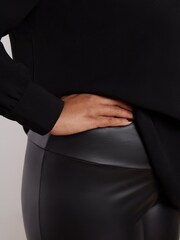 Live Unlimited Black Faux Leather Leggings - Image 3 of 3