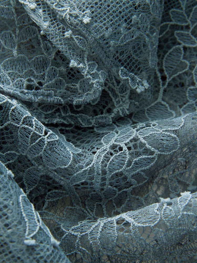 Azul - Ruffle Lace Long Sleeve Blouse - Imagen 7 de 7 Azul - Ruffle Lace Long Sleeve Blouse - Imagen 7 de 7