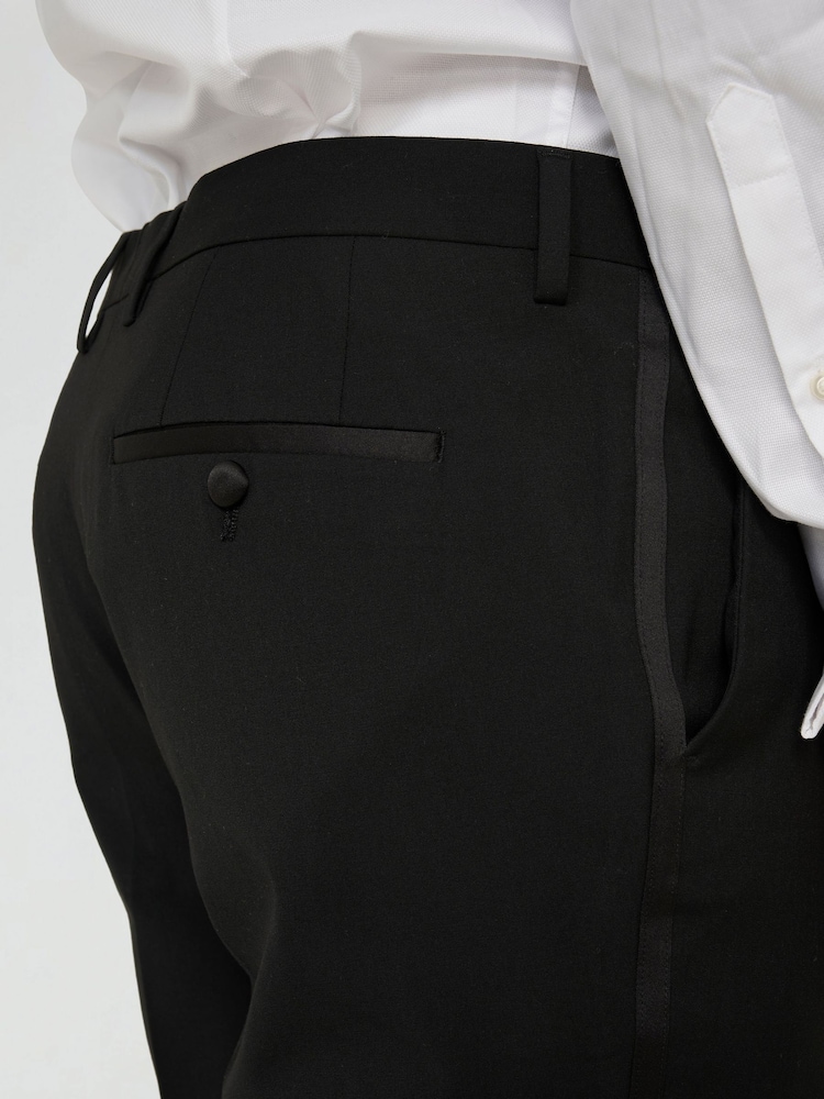 Harry Brown Black Oliver Wool Dinner Suit: Trousers - Image 4 of 4