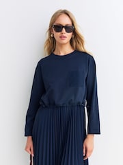 Weekend MaxMara Blue Scatola Dress - Image 4 of 5