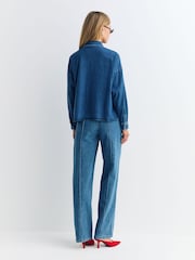 Weekend MaxMara Blue Zemira Jacket - Image 4 of 5