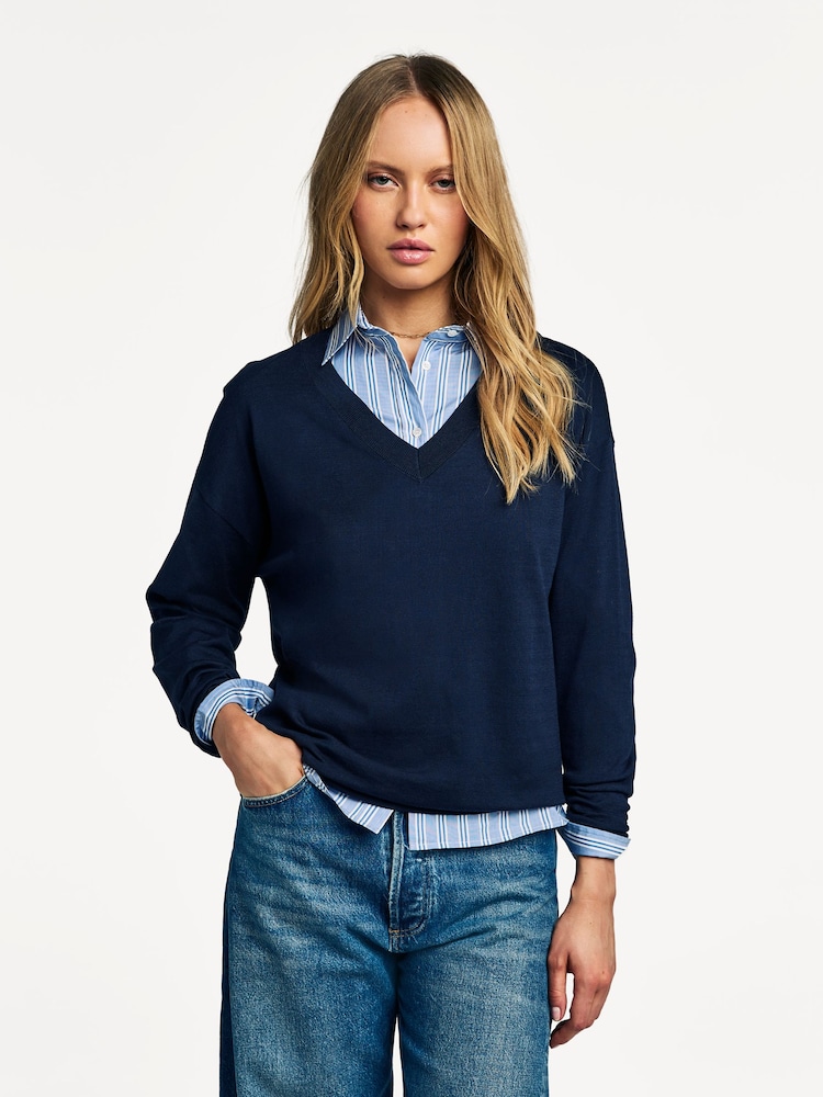 Weekend MaxMara Blue Rania Jumper - Image 1 of 6 Weekend MaxMara Blue Rania Jumper - Image 1 of 6