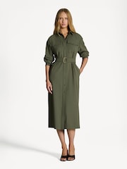 Weekend MaxMara Green Clown Shirt Dress - Image 1 of 5
