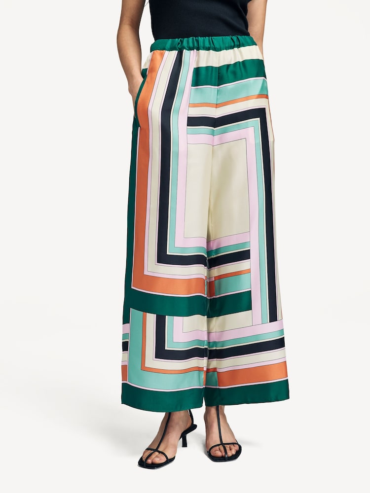 Weekend MaxMara Green Ottavo Trousers - Image 2 of 11