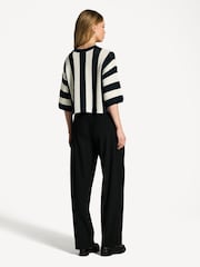 Weekend MaxMara Navy Pinstripe Pleiadi Sweater - Image 2 of 6