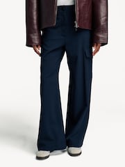 Weekend MaxMara Blue Hidalgo Trousers - Image 2 of 5