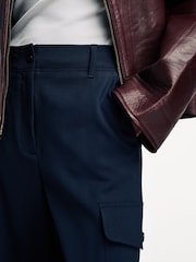 Weekend MaxMara Blue Hidalgo Trousers - Image 5 of 5