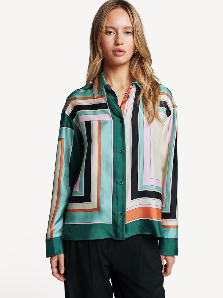 Weekend MaxMara Green Formia Shirt - Image 1 of 9