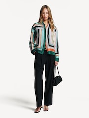 Weekend MaxMara Green Formia Shirt - Image 7 of 9