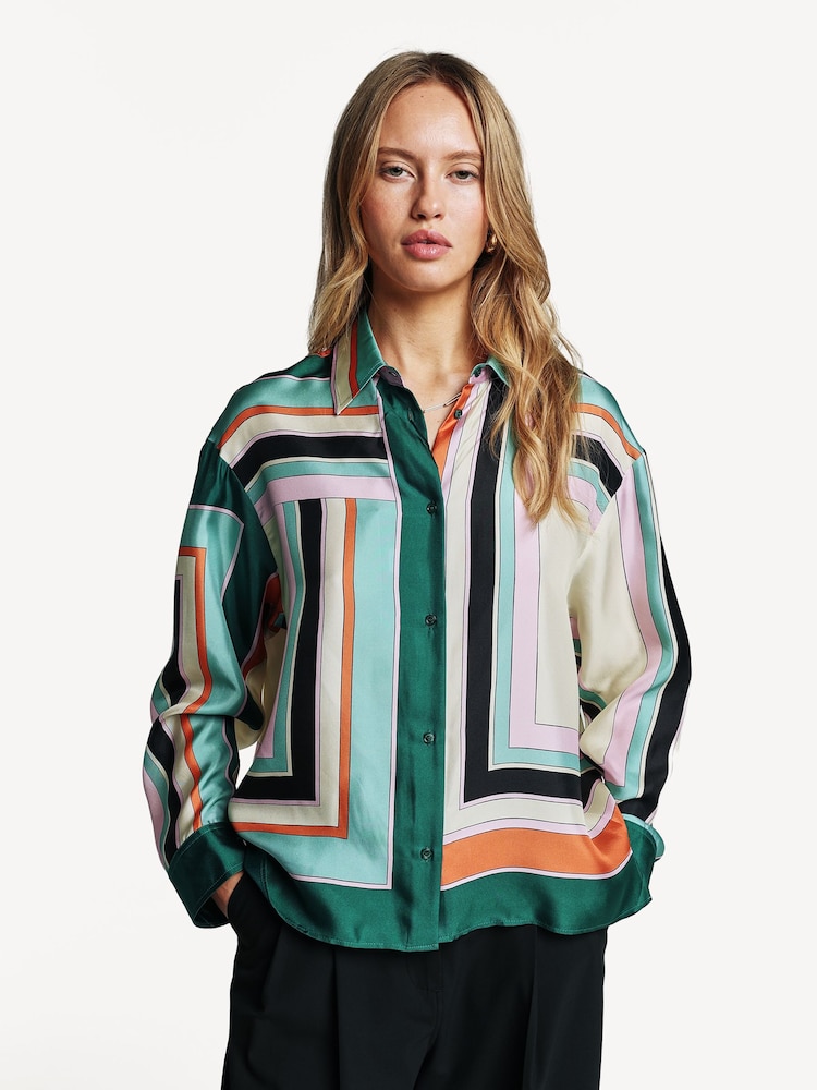 Weekend MaxMara Green Formia Shirt - Image 9 of 9