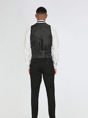 Harry Brown Black Oliver Wool Dinner Suit: Waistcoat - Image 2 of 3