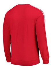 adidas Red Manchester United DNA Crew Sweater - Image 2 of 3
