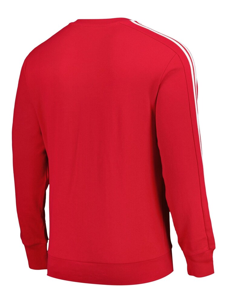 adidas Red Manchester United DNA Crew Sweater - Image 2 of 3