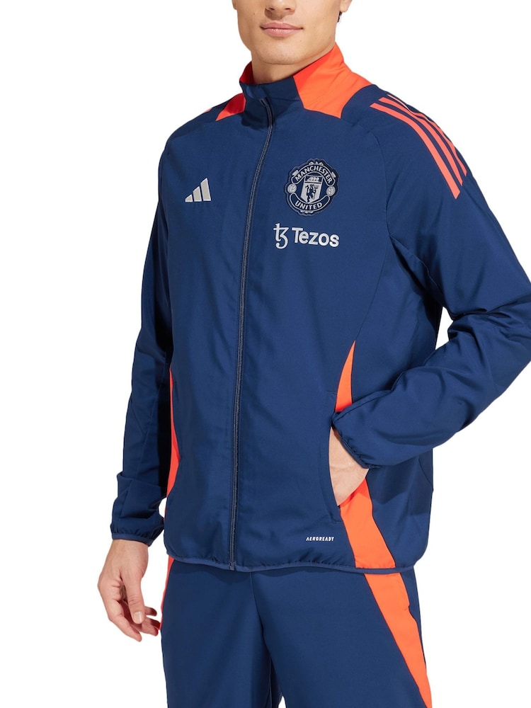 adidas Blue Manchester United Training Presentation Jacket - Image 1 of 3