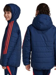 adidas Blue Kids Manchester United Training Winter Jacket - Image 3 of 3