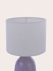 Laura Ashley Set of 2 Lavender Penny Table Lamp Set - Image 5 of 6