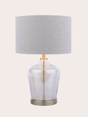 Laura Ashley Antique Brass Ockley Touch Table Lamp - Image 3 of 6
