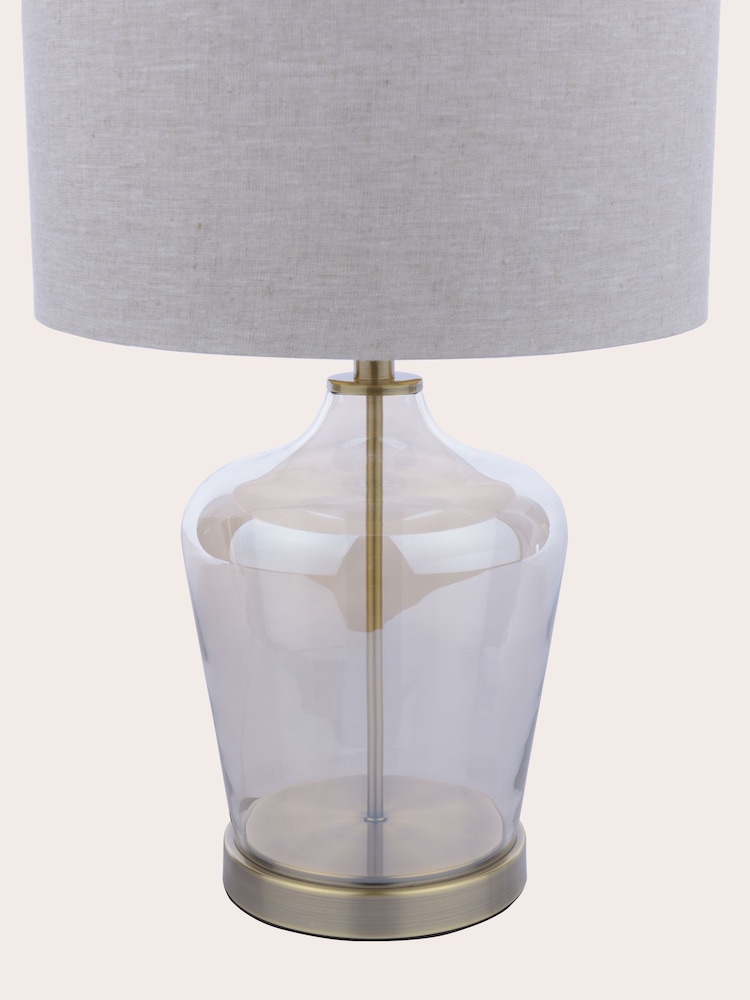 Laura Ashley Antique Brass Ockley Touch Table Lamp - Image 6 of 6
