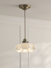 Laura Ashley Off White Banham Pendant Ceiling Light - Image 3 of 7