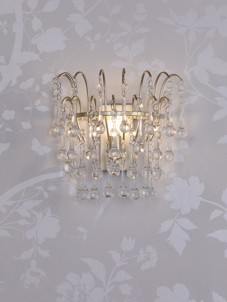 Laura Ashley Champagne Willow Wall Light - Image 1 of 4