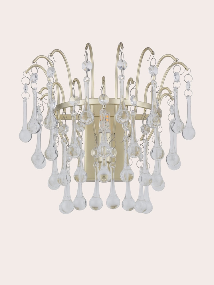 Laura Ashley Champagne Willow Wall Light - Image 4 of 4 Laura Ashley Champagne Willow Wall Light - Image 4 of 4
