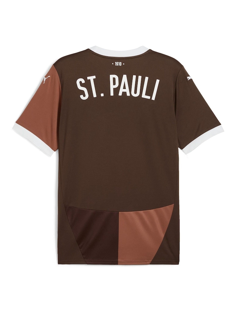 Puma Brown ST Pauli Home Shirt 2024-25 - Image 2 of 3