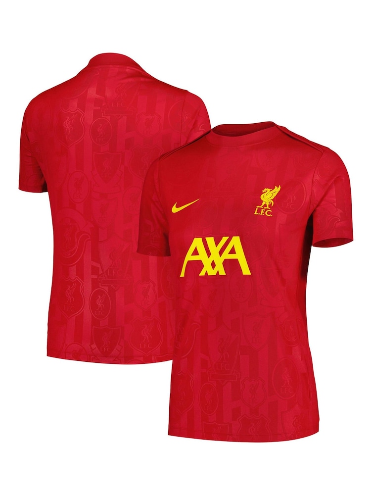 Nike Red Womens Liverpool Pre Match Top - Image 1 of 3 Nike Red Womens Liverpool Pre Match Top - Image 1 of 3