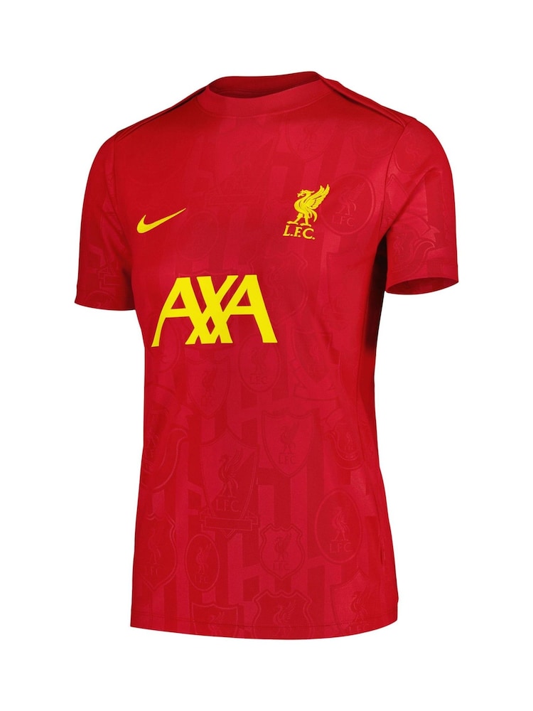 Nike Red Womens Liverpool Pre Match Top - Image 2 of 3 Nike Red Womens Liverpool Pre Match Top - Image 2 of 3