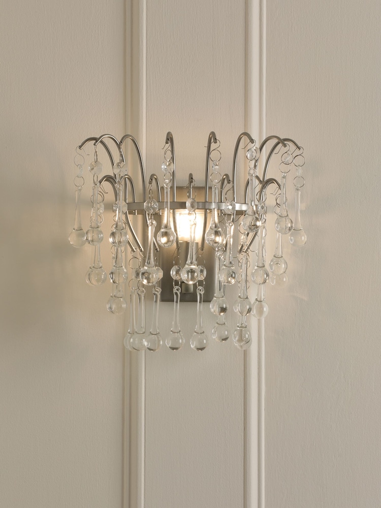 Laura Ashley Pewter Willow Wall Light - Image 1 of 5