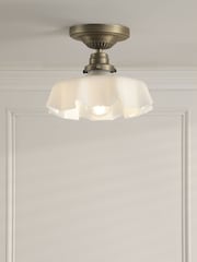 Laura Ashley Off White Banham Flush Ceiling Fitting Ceiling Light - Image 1 of 6