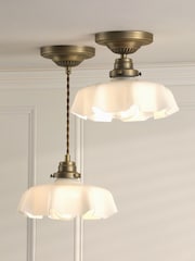 Laura Ashley Off White Banham Flush Ceiling Fitting Ceiling Light - Image 6 of 6