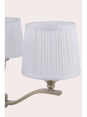 Laura Ashley Matt Antique Brass Hemsley 3 Light Chandelier - Image 5 of 6