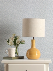 Laura Ashley Ochre Padley Table Lamp - Image 2 of 6