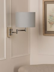 Laura Ashley Polished Nickel Marlowe Wall Light - Image 1 of 3