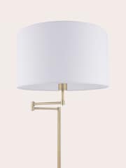 Laura Ashley Antique Brass Marlowe Floor Lamp - Image 3 of 4