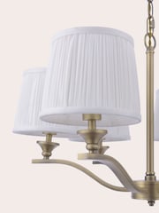 Laura Ashley Matt Antique Brass Hemsley 6 Light Chandelier - Image 6 of 6