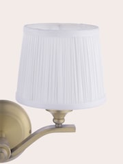 Laura Ashley Matt Antique Brass Hemsley 2 Light Wall Light - Image 6 of 7