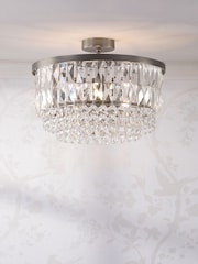 Laura Ashley Pewter Rhosill Ceiling Light - Image 1 of 6