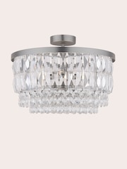 Laura Ashley Pewter Rhosill Ceiling Light - Image 4 of 6