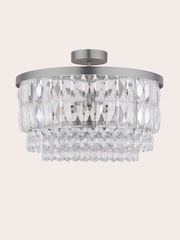 Laura Ashley Pewter Rhosill Ceiling Light - Image 5 of 6
