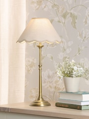 Laura Ashley Matt Antique Brass Cordwell Table Lamp - Image 1 of 8