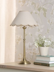 Laura Ashley Matt Antique Brass Cordwell Table Lamp - Image 2 of 8