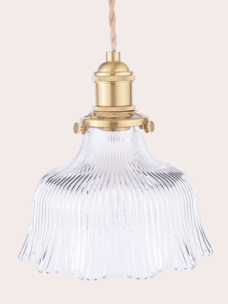 Laura Ashley Brass Theodore 1 Light Pendant Ceiling Light - Image 5 of 5